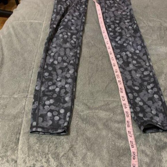 Athleta Leggings Woman Small Grey Chaturanga Spotted yoga workout - Picture 5 of 7